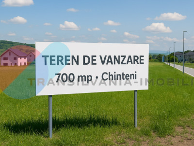 Teren de 700 mp cu PUZ aprobat – Chinteni