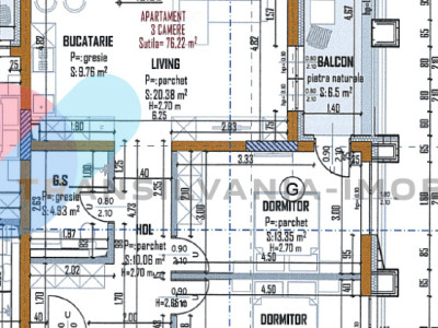 Apartament 3 camere, 76.22 mp, aproape de Iulius Mall, zona Aurel Vlaicu