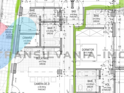 Apartament 3 camere, 93 mp, semifinisat – Someșeni