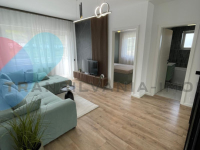 Apartament 2 camere 43mp, utilat si mobilat modern - Floresti 