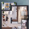 Apartament 2 camere cu terasă panoramică – Elite City, etaj 9 thumb 8