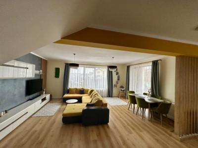 Duplex modern cu 3 dormitoare, 127 Mp, curte amenajată – intrare Chinteni
