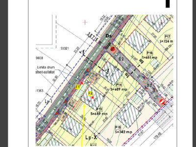 Teren intravilan 2 parcele construibile de 700 mp , zona Baciu